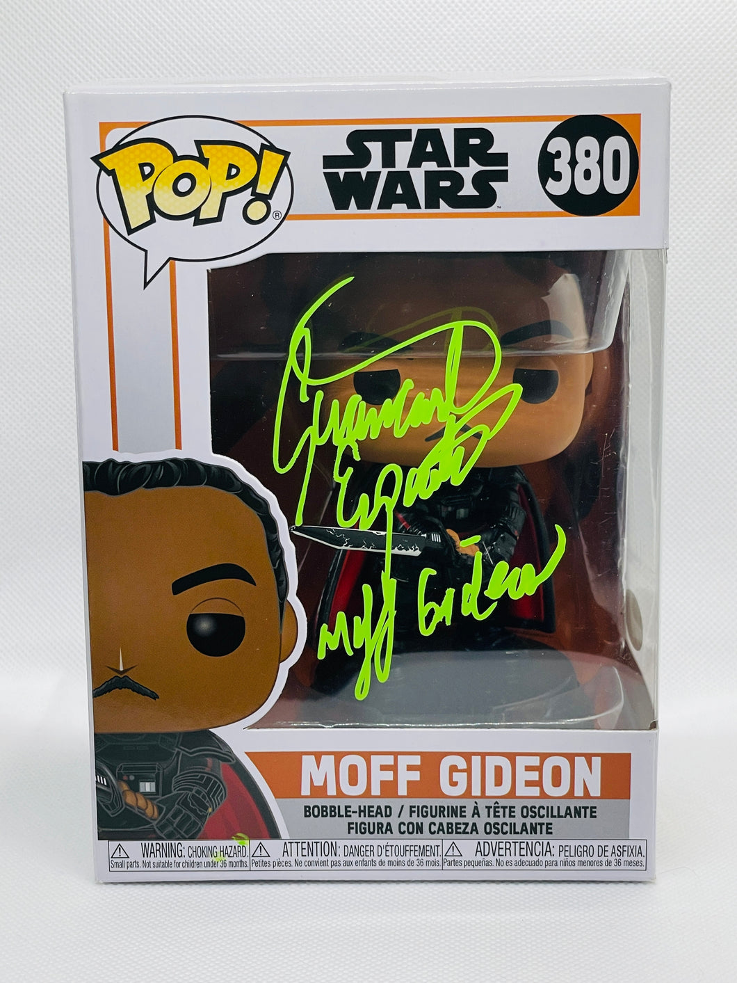 Moff Gideon 380 Star Wars Funko Pop signed by Giancarlo Esposito with character name (36)