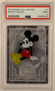 2023 Topps Disney100 Chrome Mickey Mouse #1 PSA 9