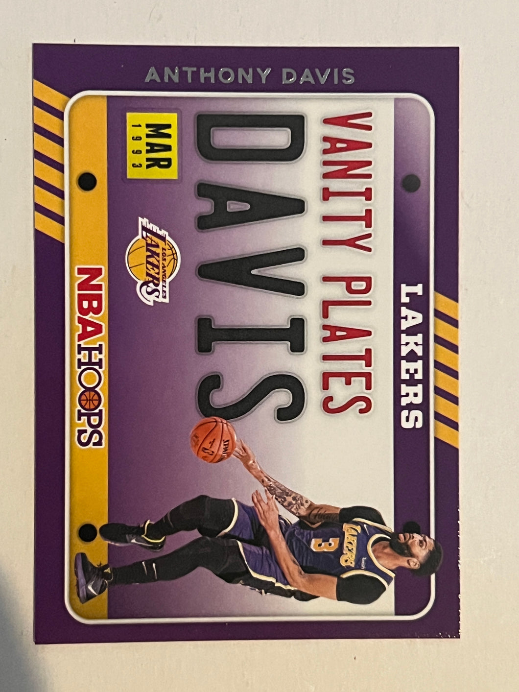 Anthony Davis #7 2020 Panini Hoops Vanity Plates