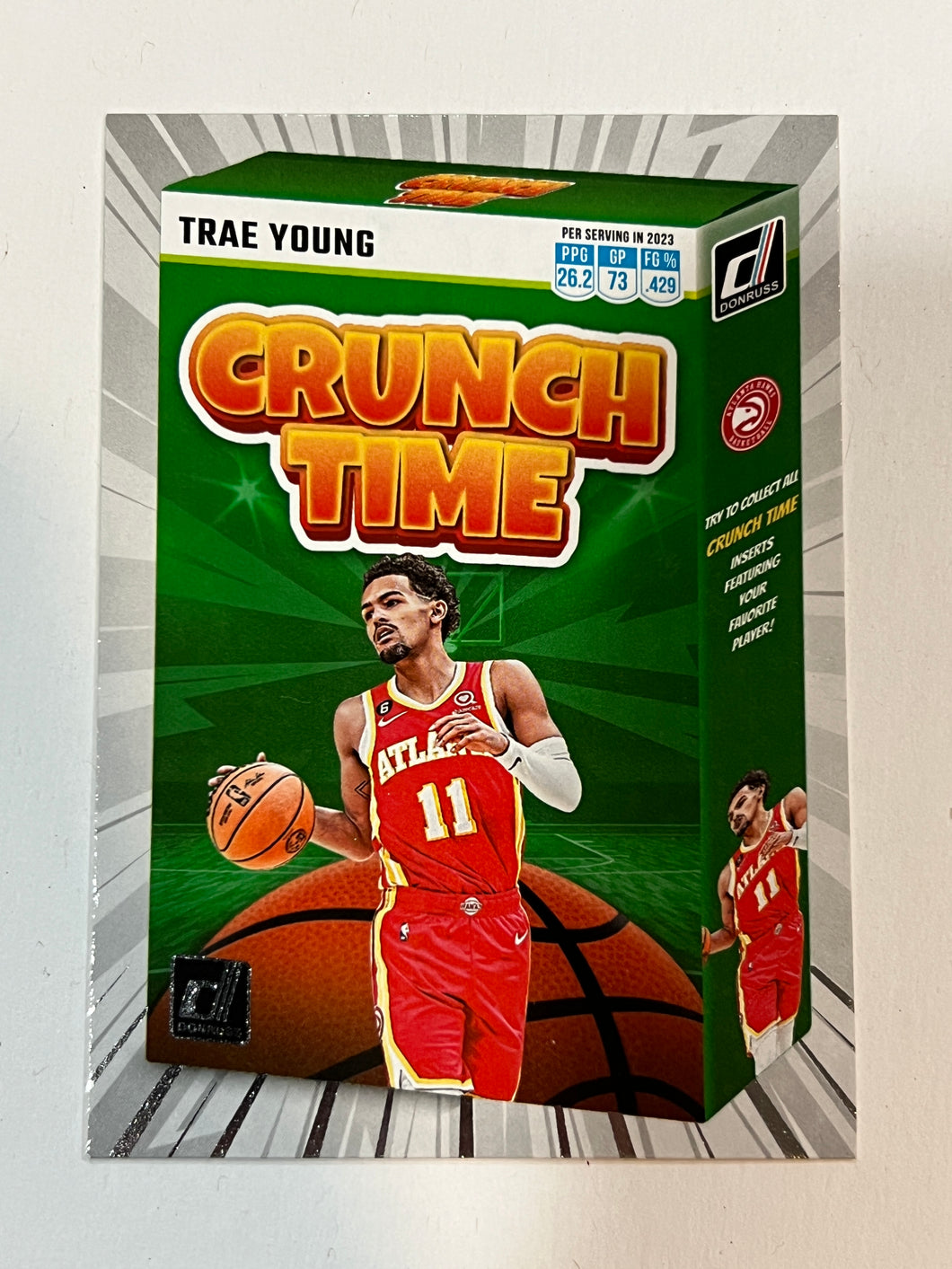 Trae Young #14 2023 Panini Donruss Crunch Time