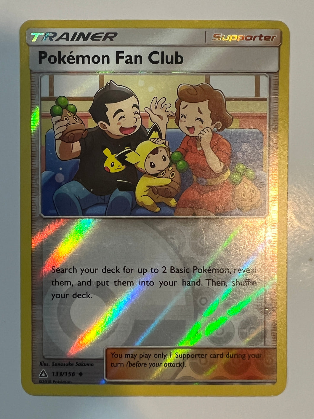 Pokemon Fan Club - 133/156 - Uncommon Reverse Holo Sun & Moon: Ultra Prism Reverse Holo Singles