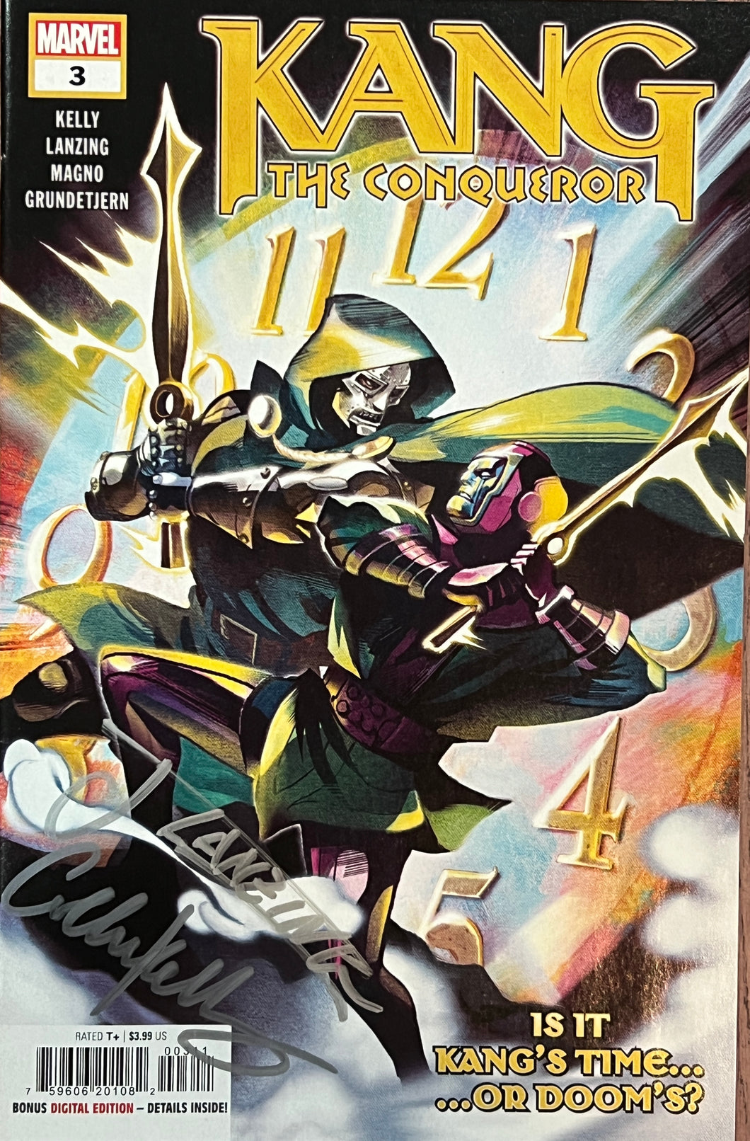 Kang The Conqueror #3 signed by Collin Kelly & Jackson Lanzing