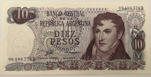 Argentina, 10 Pesos, ND (1976), UNC