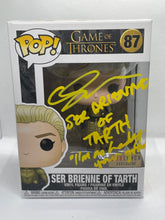 Load image into Gallery viewer, Ser Brienne of Tarth 87 Game of Thrones Box Lunch Exclusive signed by Gwendoline Christie with quote
