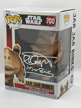 Load image into Gallery viewer, Jar Jar Binks 700 Star Wars Funko pop signed by Ahmed Best
