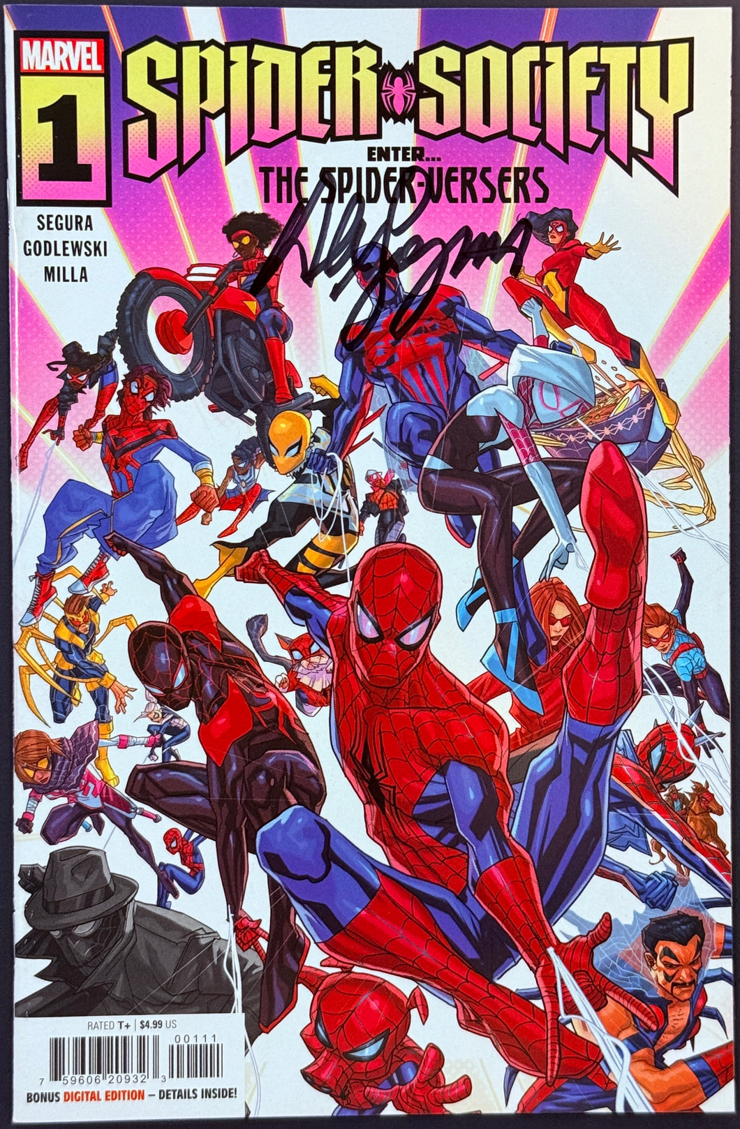 Spider Society #1 signed by Alex Segura