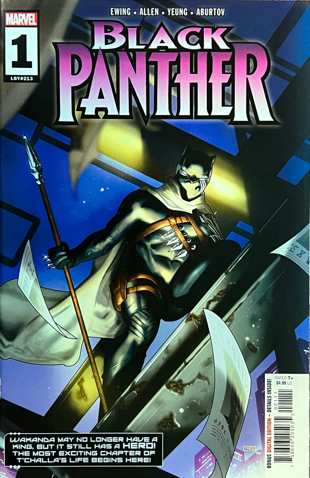 Black Panther Vol 9 #1 Regular Taurin Clarke Cover - key issue
