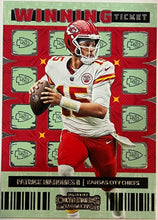 Load image into Gallery viewer, 2022 Panini Contenders Winning Ticket Patrick Mahomes II Kansas City Chiefs
