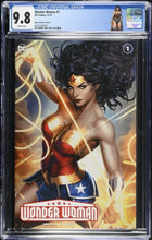 Load image into Gallery viewer, CGC 9.8 Wonder Woman #1 Diaz Variant Cover A with custom label
