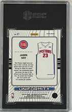 Load image into Gallery viewer, 2022-23 Contenders Optic Uniformity Red Cracked Ice Prizm Jaden Ivey RC SGC 8.5

