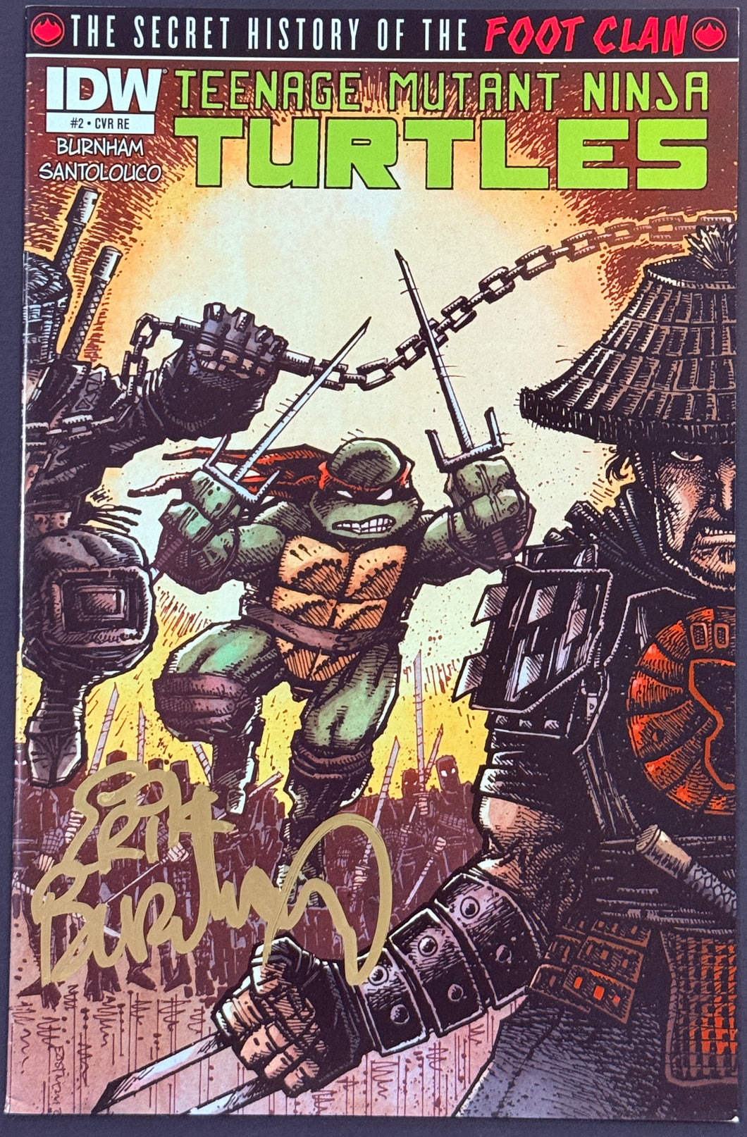 Teenage Mutant Ninja Turtles #2 (Jetpack exclusive limited to 3,000) signed by Erik Burnham