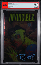 Load image into Gallery viewer, PSA 9.8 Invincible #1 Ryan Ottley signed exclusive webstore foil
