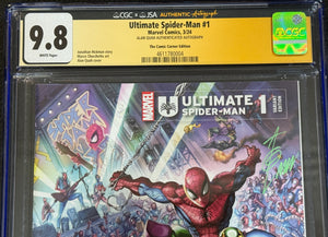 CGC x JSA 9.8 Ultimate Spider-Man #1 Alan Quah exclusive cover limited to 3,000 signed by Alan Quah