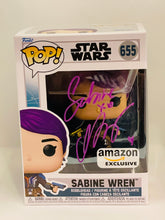 Load image into Gallery viewer, Sabine Wren 655 Star Wars Amazon Exclusive Funko Pop signed by Natasha Liu Bordizzo
