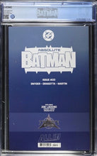 Load image into Gallery viewer, CGC 9.8 Absolute Batman #20 Zoe Lacchei Negative variant limited to 888 (with custom AB label)
