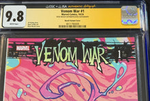 Load image into Gallery viewer, CGC x JSA 9.8 Venom War #1 signed by Rose Besch
