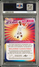 Load image into Gallery viewer, PSA 9 2022 LEAF VIVID STRIKING AUTOGRAPHS #SEC1 EDUARDO CAMAVINGA STRIKING AUTOGRAPH-YELLOW
