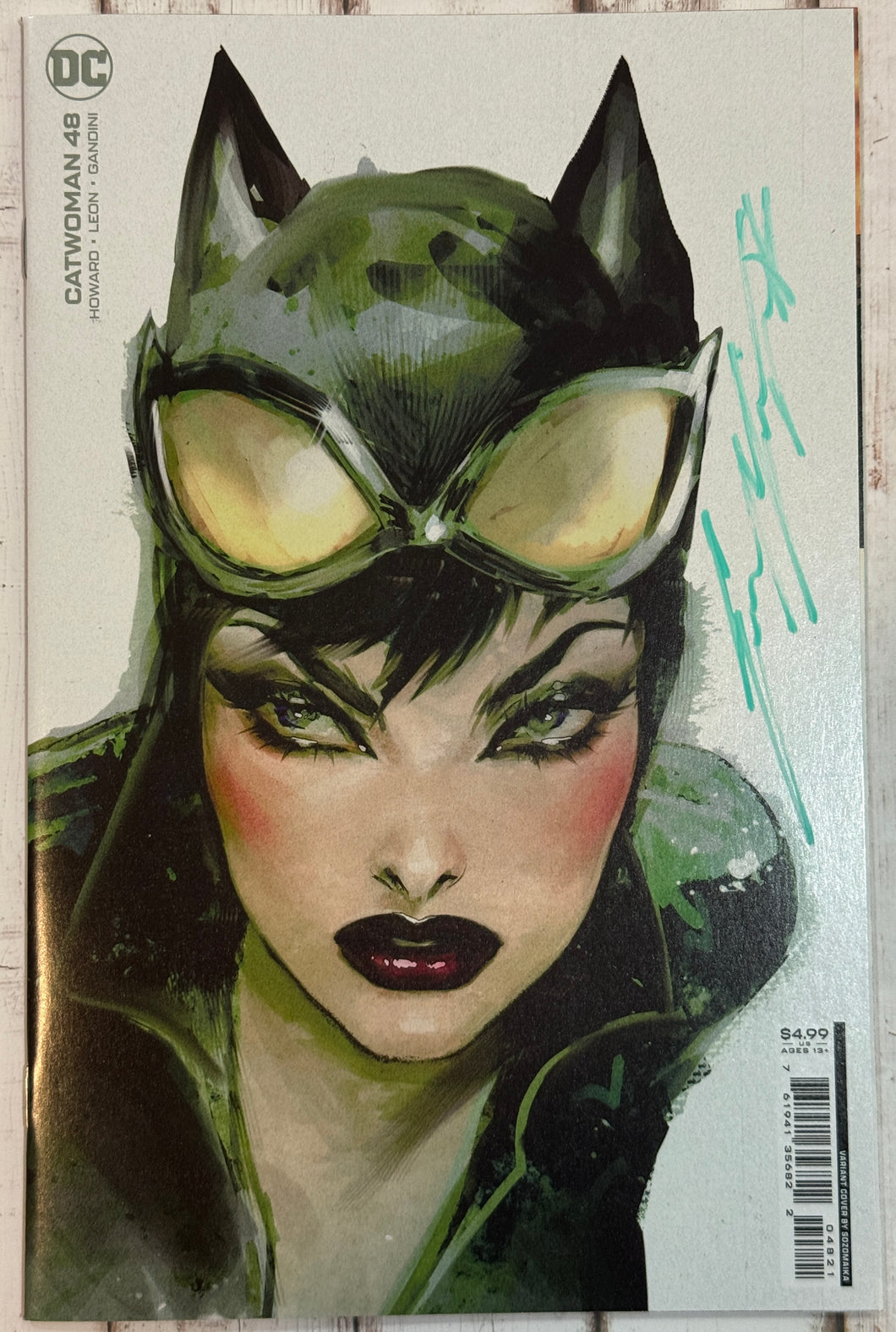 Catwoman #48 Sozomaika variant signed by Sozomaika
