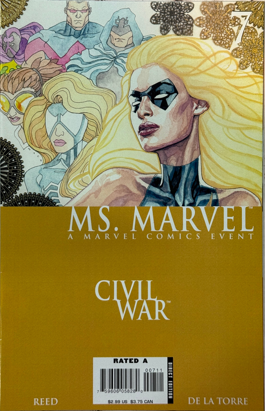Ms. Marvel #7 (2006) David Mack cover