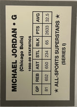 Load image into Gallery viewer, 1989-90 All Sports Superstars Series 1 Michael Jordan &quot;Air Jordan&quot; Promo Bulls

