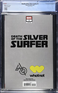 CGC 9.8 Death of the Silver Surfer #1 Mico Suayan SDCC 2025 Whatnot Exclusive Convention "Virgin" Edition limited to 500 copies
