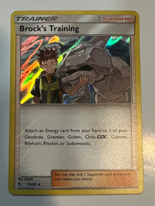 Brock's Training - 55/68 - Holo Rare Hidden Fates Singles