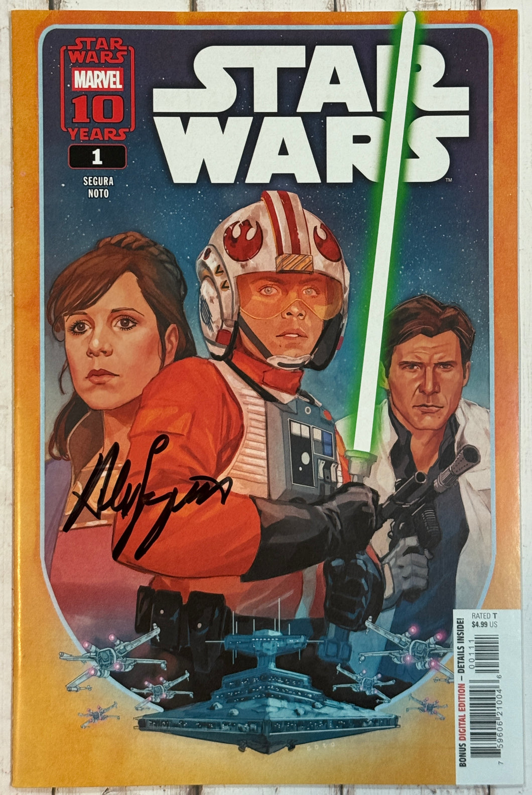 Star Wars Vol 6 #1 Phil Noto Cover Signed by Alex Segura