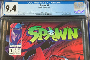 CGC 9.4 Spawn #1 (1992) Todd McFarlane Key issue First appearance of Spawn
