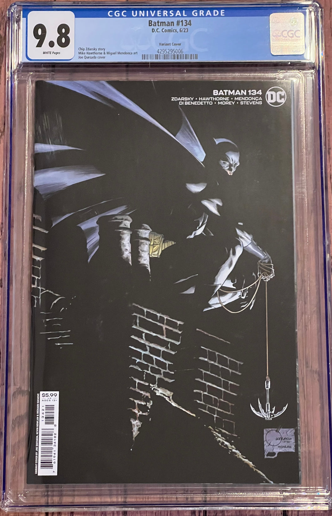 CGC 9.8 Batman #134 Joe Quesada cardstock variant (Dark Knight)