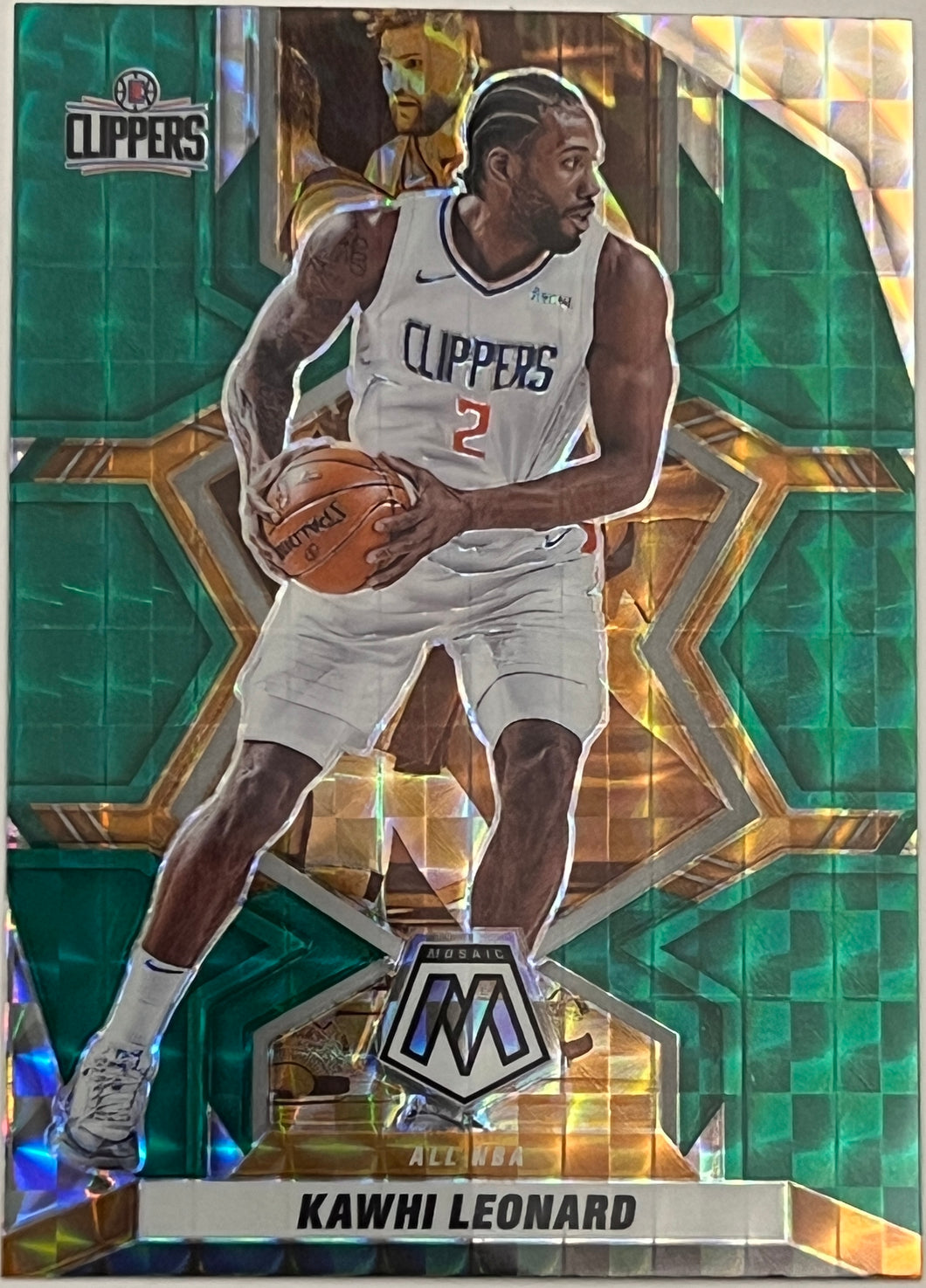 Kawhi Leonard [Green] #285 2021 Panini Mosaic