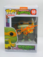 Load image into Gallery viewer, MichelAngelo 18 Teenage Mutant Ninja Turtles Funko Pop signed by Townsend Coleman
