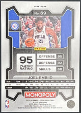 Load image into Gallery viewer, Joel Embiid [Purple] #69 2023 Panini Prizm Monopoly
