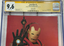 Load image into Gallery viewer, CGC SS 9.6 Iron Man #1 1st print JTC Negative Variant signed by John Tyler Christopher
