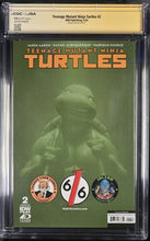 Load image into Gallery viewer, CGC x JSA 9.8 Teenage Mutant Ninja Turtles #2 Rahzzah Variant Cover signed by Kevin Eastman
