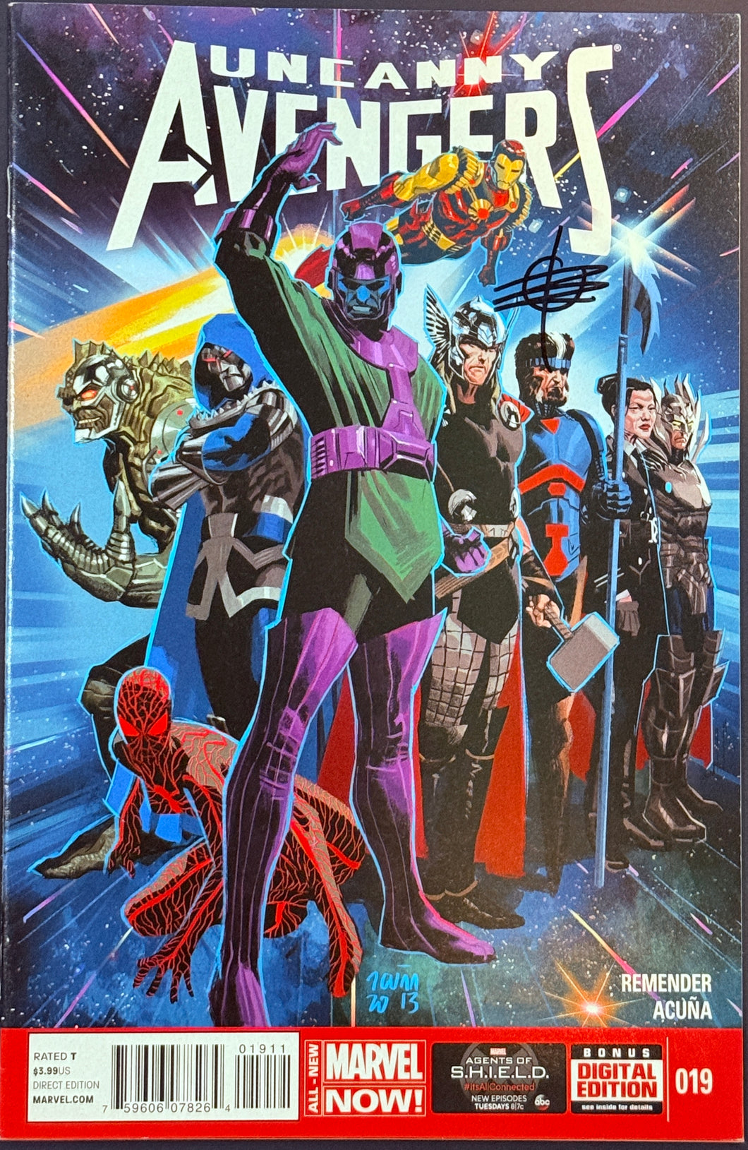 Uncanny Avengers #19 SIGNED by Rick Remender