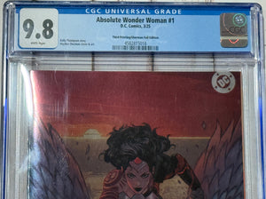 CGC 9.8 Absolute Wonder Woman #1 2025 DC Comics 3rd Print Foil Variant