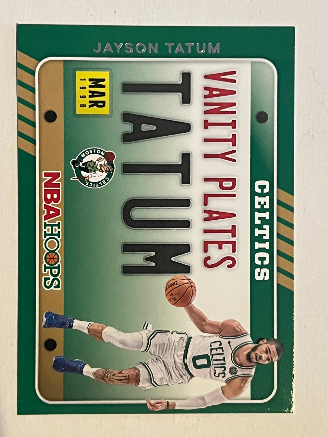 Jayson Tatum #22 2020 Panini Hoops Vanity Plates