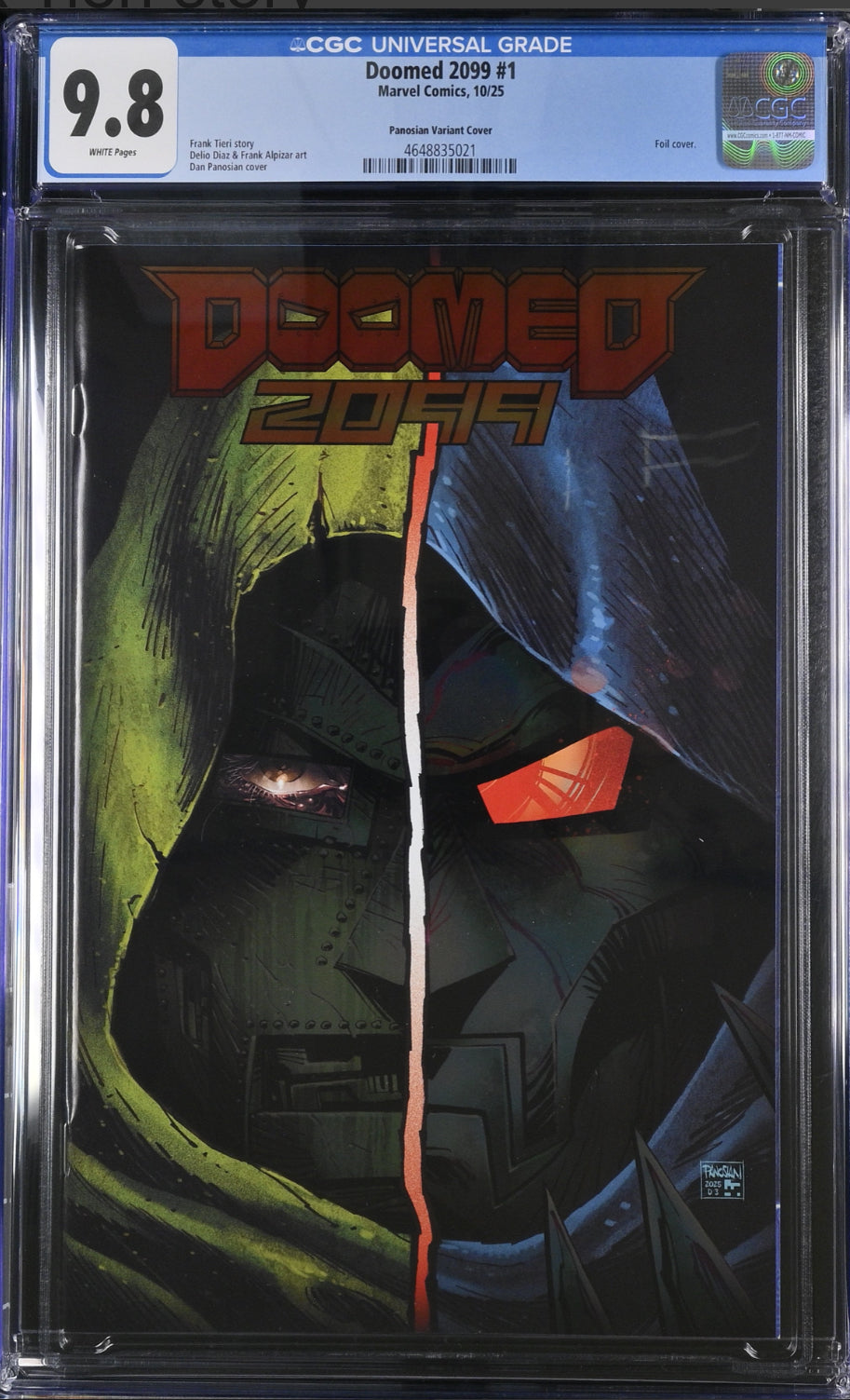 CGC 9.8 Doomed 2099 #1 Dan Panosian Foil cover