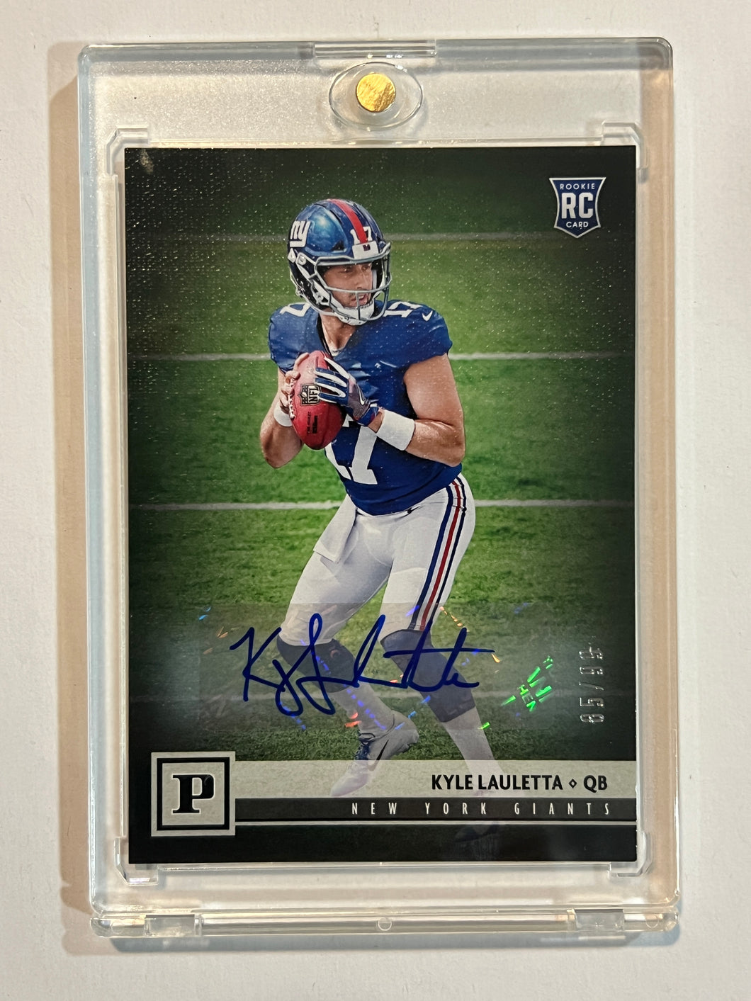 2018 Panini Kyle Lauletta Rookie Auto Autograph RC #85/99 Giants
