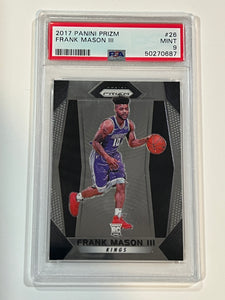 2017-18  FRANK MASON III Panini Prizm #26 PSA 9 Mint