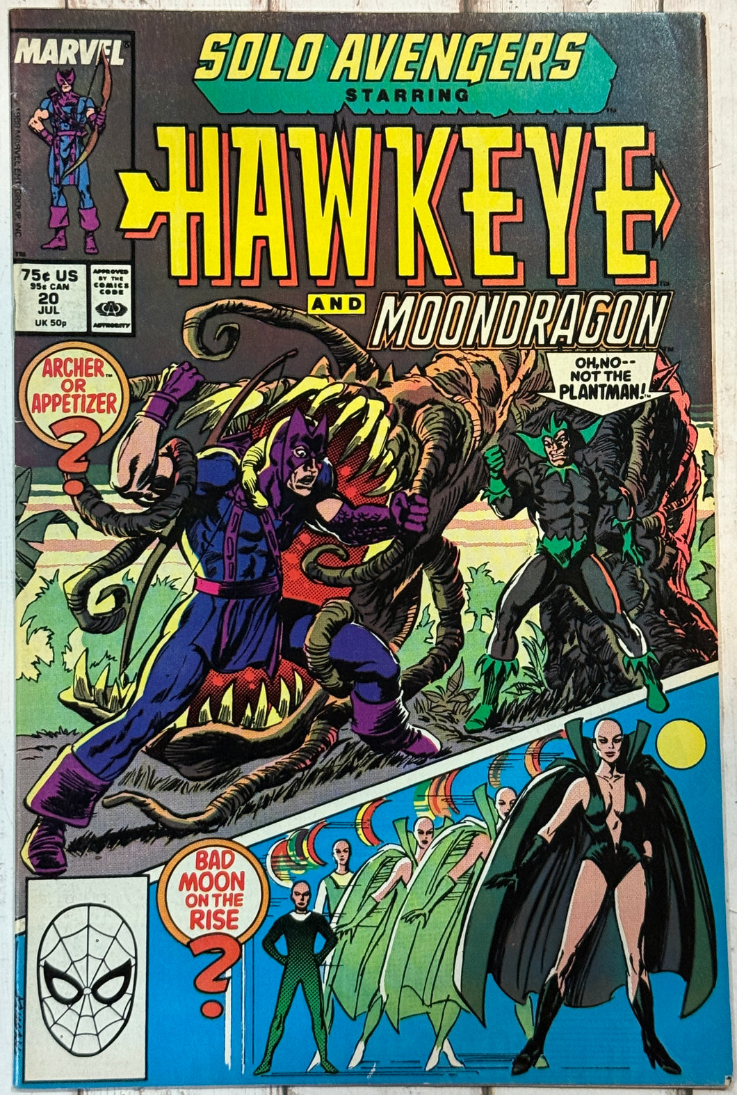 Solo Avengers starring Hawkeye #20 (1989)