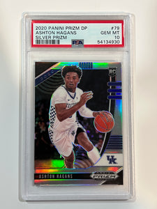 2020-21 Prizm DP Ashton Hagans Silver Prizm RC PSA 10 Rookie