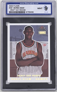 2003 Fleer Tradition Draft Day Rookie #281 Boris Diaw Hawks RC ISA 9 MINT