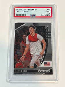 2020 Panini Prizm DP #43 LaMelo Ball USA RC Rookie PSA 9 MINT (ROTY)