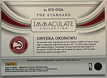 Load image into Gallery viewer, 2022-23 Panini Immaculate The Standard Onyeka Okongwu Hawks Jumbo Patch 60/99
