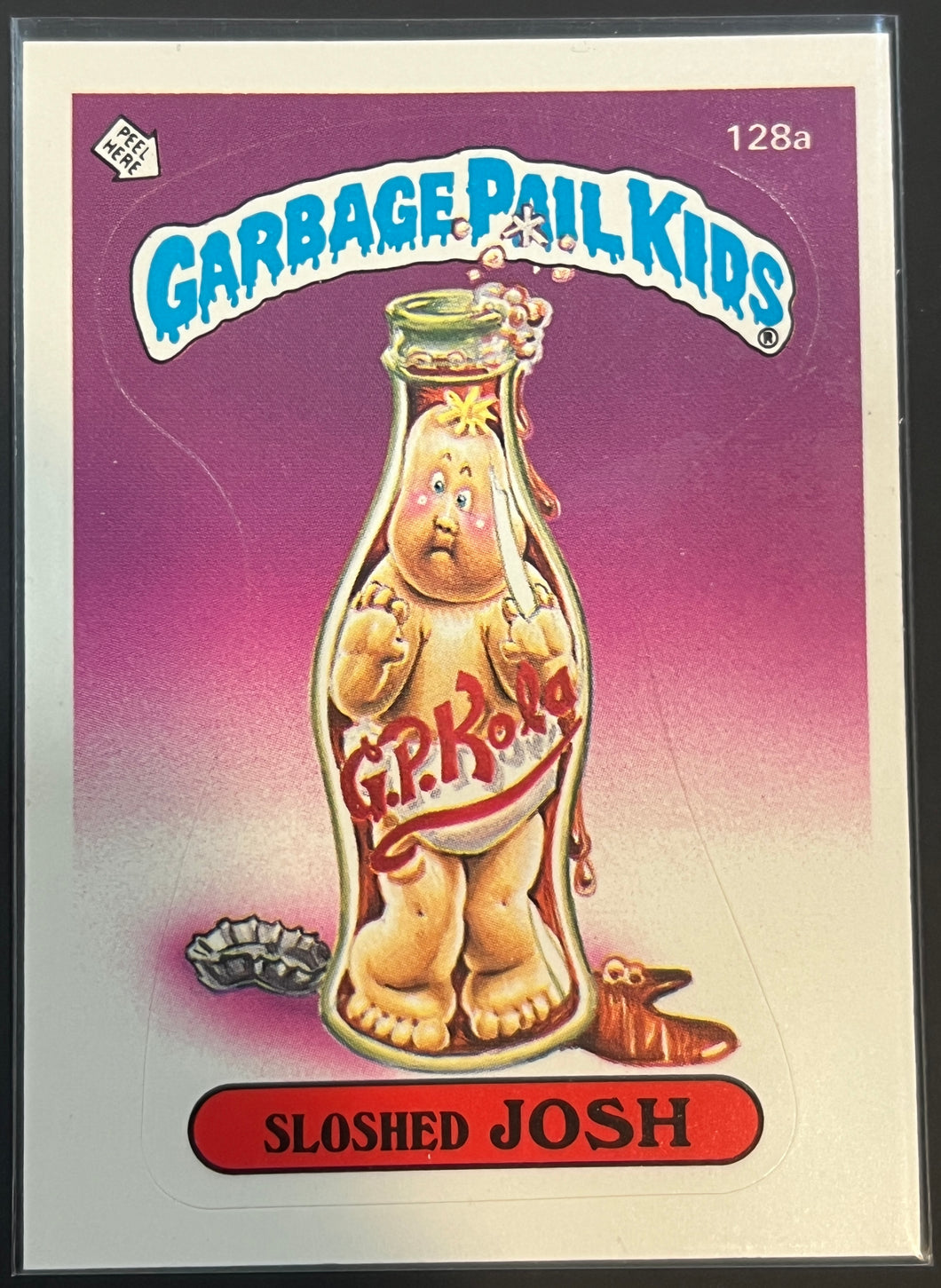 Sloshed Josh 128a Garbage Pail Kids Topps 1986