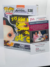 Load image into Gallery viewer, Zuko 538 Avatar : The Last Airbender Chase funko pop signed by Dante Basco with quote
