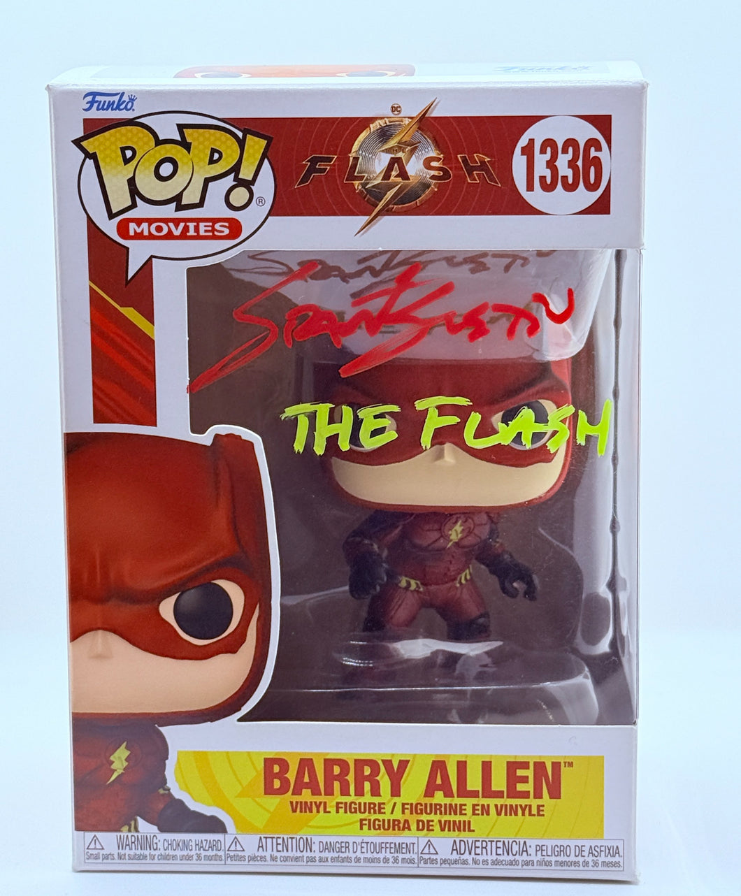 Barry Allen 1336 Flash Funko Pop signed by Grant Gustin