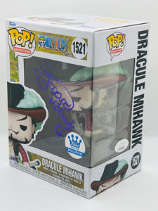 Dracule Mihawk 1521 One Piece Funko exclusive funko pop signed by Steven John Ward
