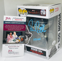 Load image into Gallery viewer, Vision 50's 714 WandaVision Funko Pop signed by Paul Bettany
